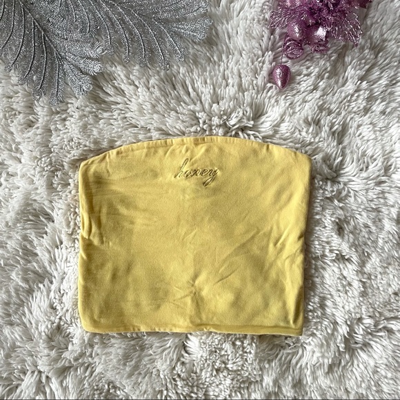 brandy melville | yellow ‘honey’ tube top - Picture 3 of 6